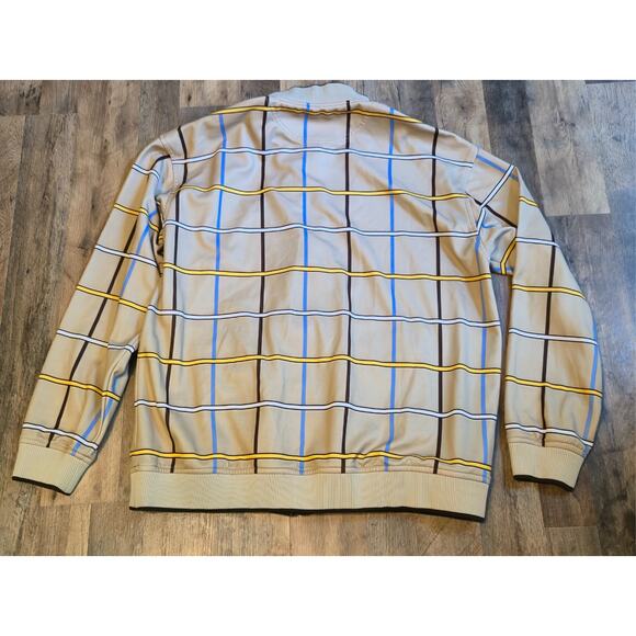 ENYCE 3XL Bronze Plaid Track Jacket Men's Full Zip Retro Hip Hop Style Macau - Picture 9 of 13